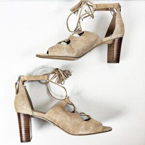 2/$20 Lauren Ralph Lauren Hasel Suede Sandal Heels